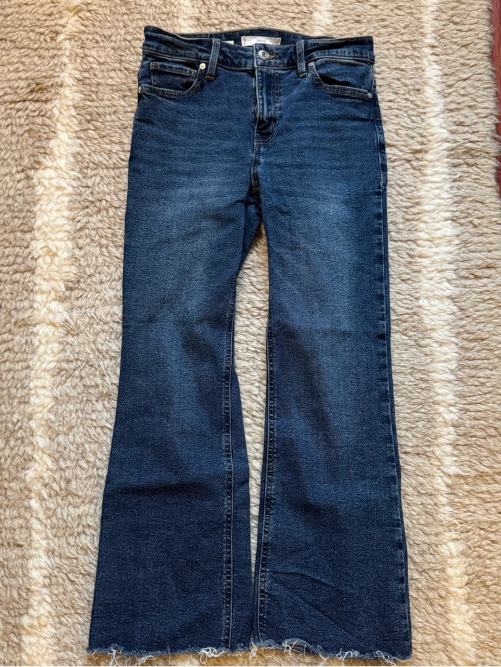 Mango Dark Blue Women’s Flared Jeans